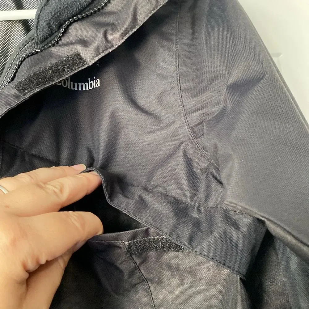 Columbia Black Camouflage Hooded Jacket Size XL (18/20)